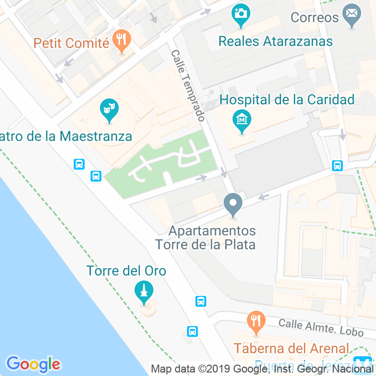 Código Postal calle Aduana en Sevilla