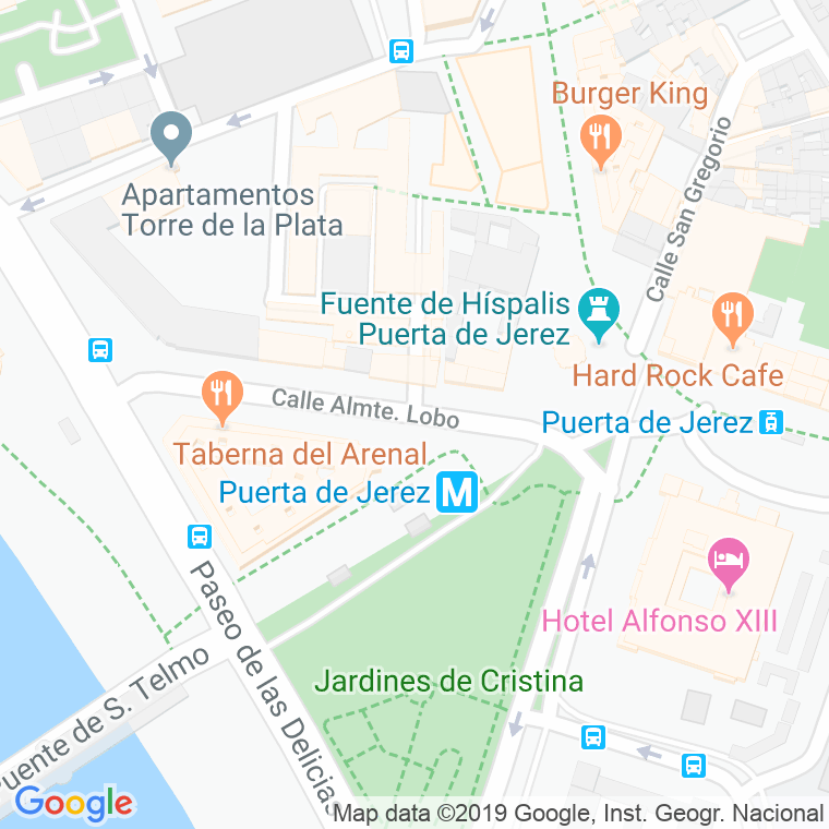 Código Postal calle Almirante Lobo en Sevilla