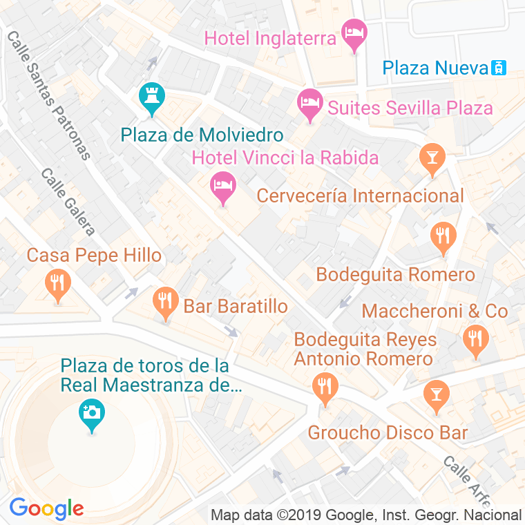 Código Postal calle Castelar en Sevilla