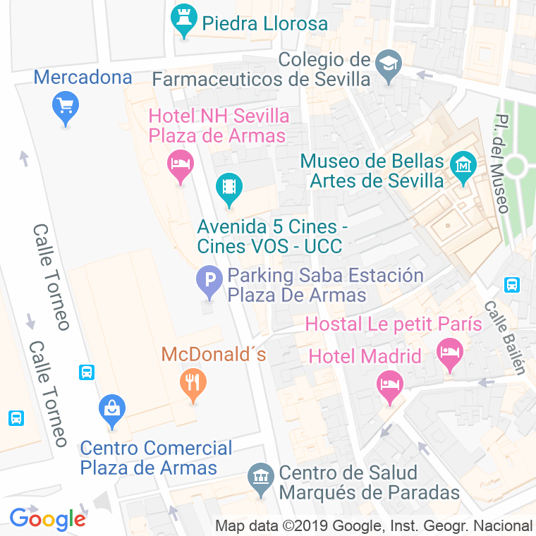 Código Postal calle Fray Diego De Deza en Sevilla