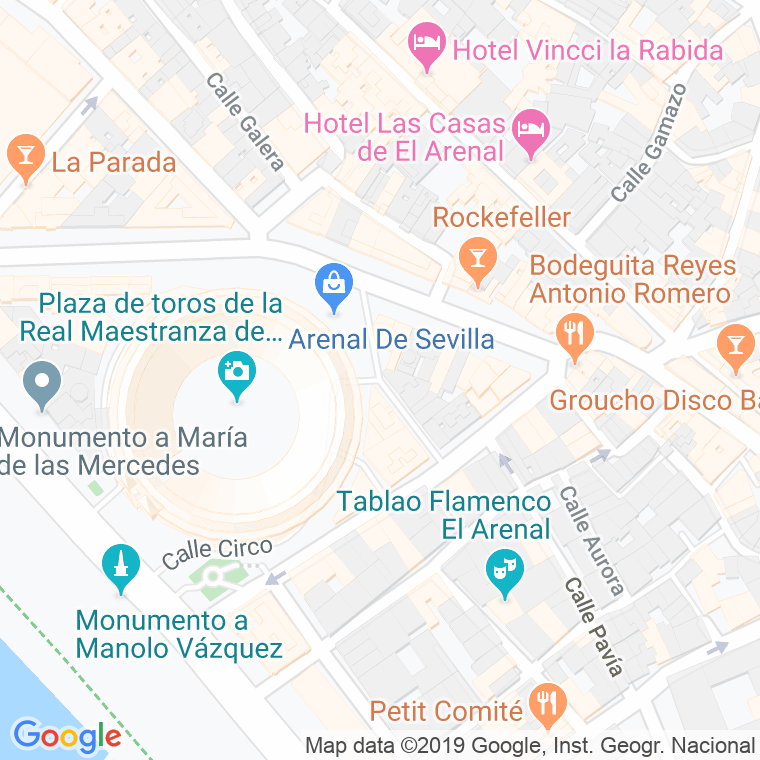 Código Postal calle Gracia Fernandez Palacios en Sevilla