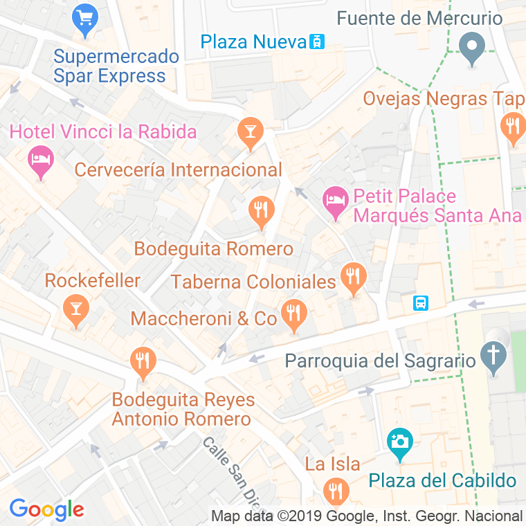 Código Postal calle Harinas en Sevilla