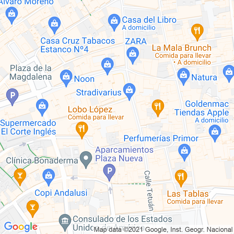 Código Postal calle Lombardos en Sevilla