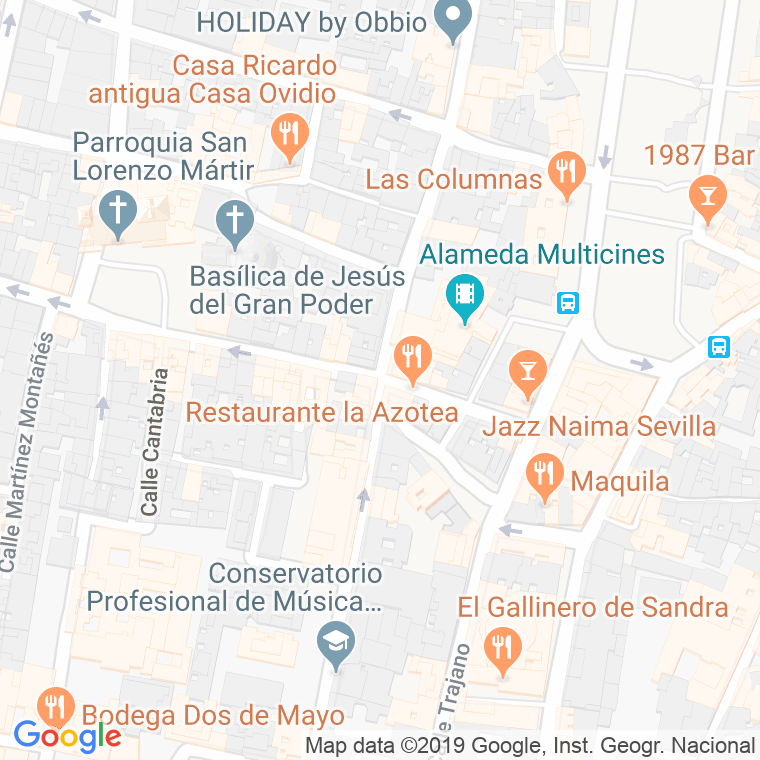 Código Postal calle Conde De Barajas en Sevilla