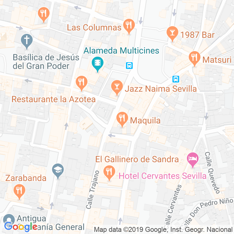 Código Postal calle Dalia en Sevilla