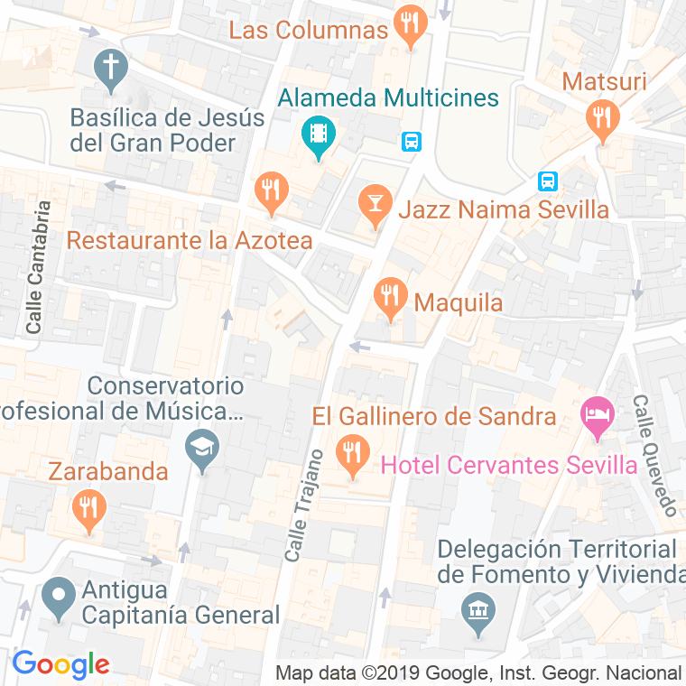 Código Postal calle Delgado en Sevilla