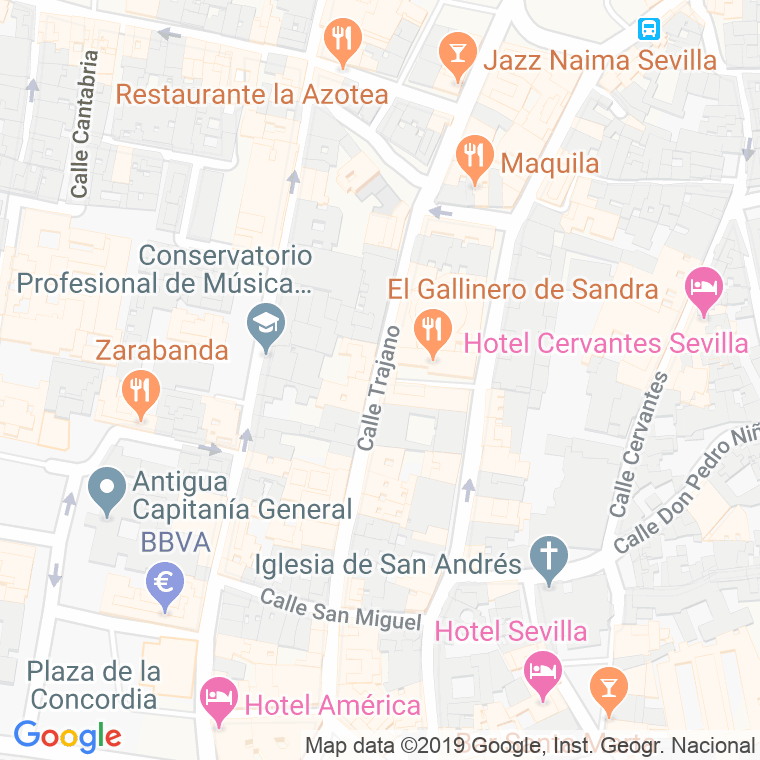 Código Postal calle Esperanza Elena Caro en Sevilla