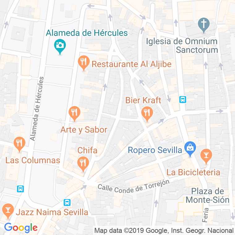 Código Postal calle Juan Perez De Montalban en Sevilla