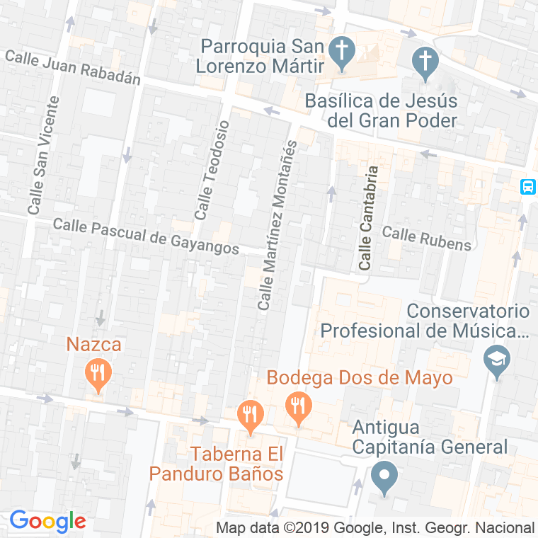 Código Postal calle Martinez Montañes en Sevilla