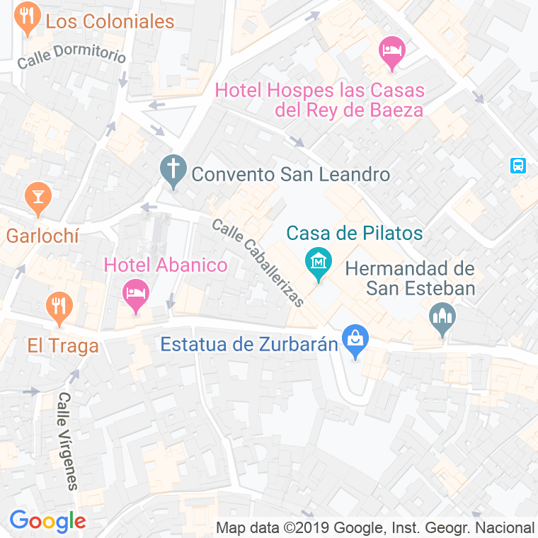 Código Postal calle Caballerizas en Sevilla