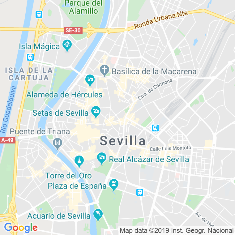 Código Postal calle Ceniceros en Sevilla