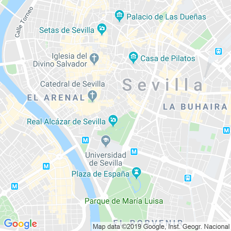 Código Postal calle Alcores, Los, nucleo en Sevilla