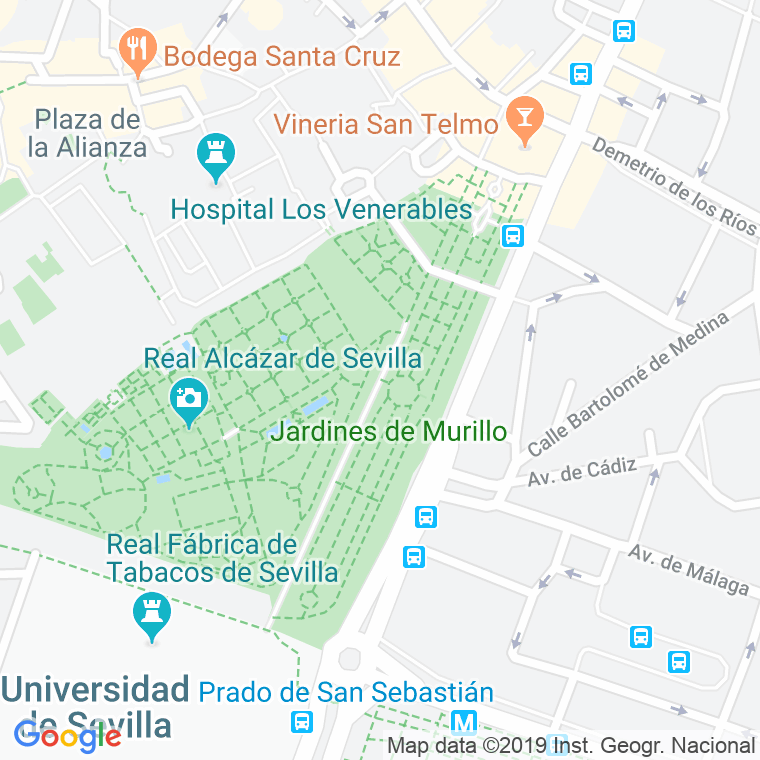 Código Postal calle Catalina De Ribera, paseo en Sevilla
