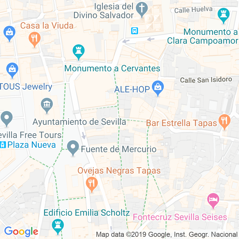 Código Postal calle Chapineros en Sevilla