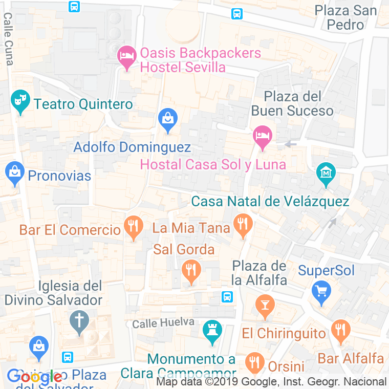 Código Postal calle Don Alonso El Sabio en Sevilla