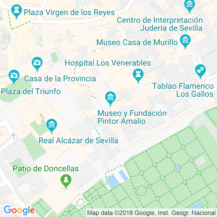 Código Postal calle Doña Elvira, plaza en Sevilla