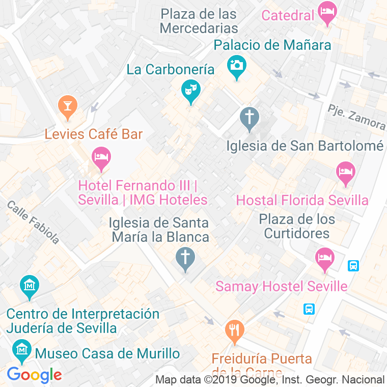 Código Postal calle Dos Hermanas, callejon en Sevilla