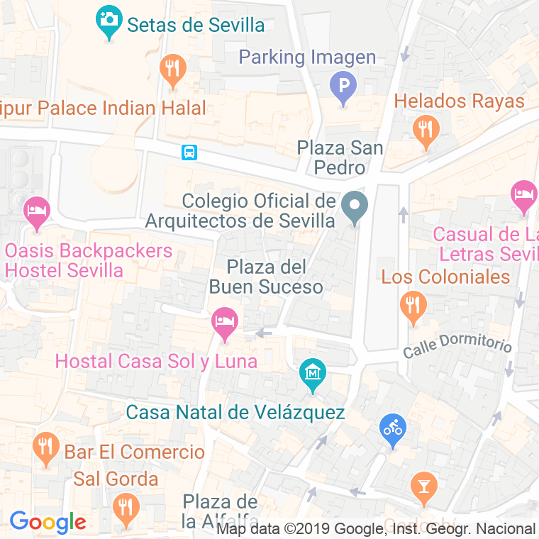Código Postal calle Escarpin en Sevilla