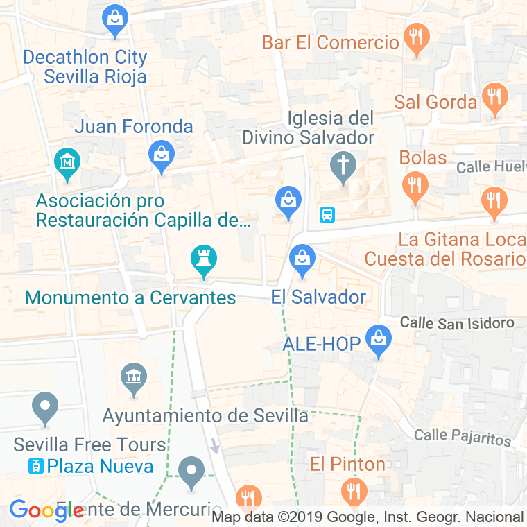 Código Postal calle Faisanes en Sevilla