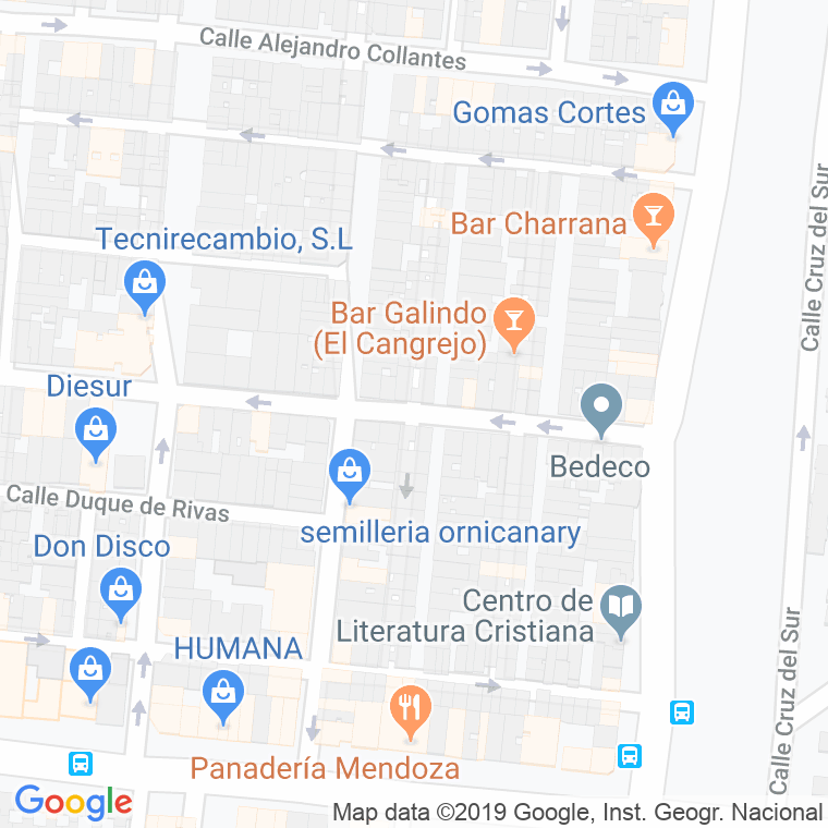Código Postal calle Enrique Flores en Sevilla
