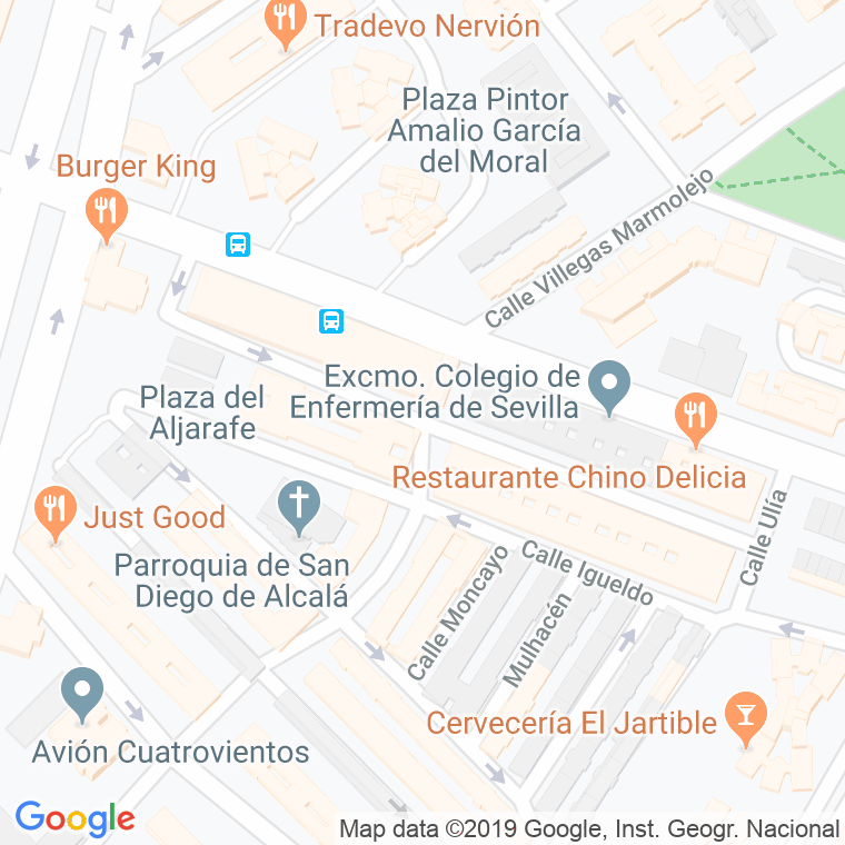 Código Postal calle Guadarrama en Sevilla