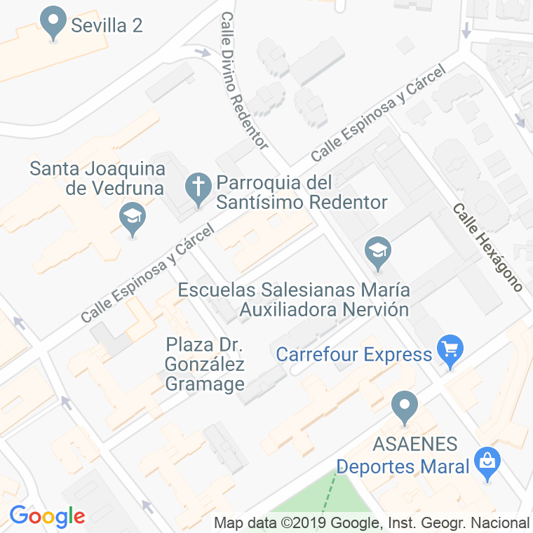 Código Postal calle Jose Muñoz De Vargas en Sevilla