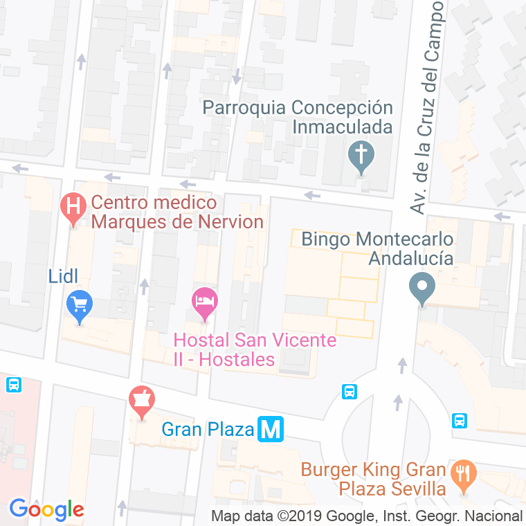 Código Postal calle Lionel Carvallo, bloques en Sevilla