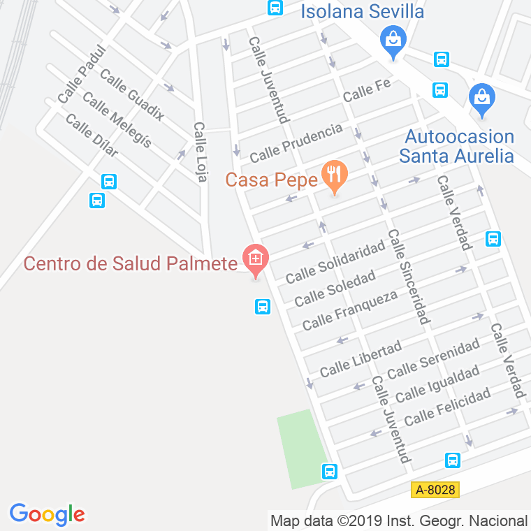 Código Postal calle Afecto en Sevilla