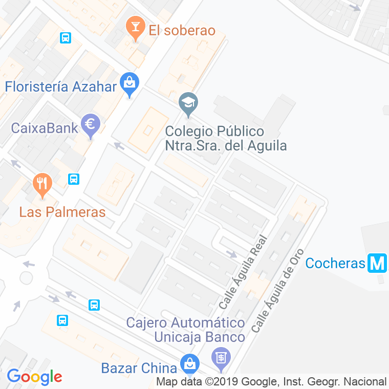 Código Postal calle Aguila Blanca en Sevilla