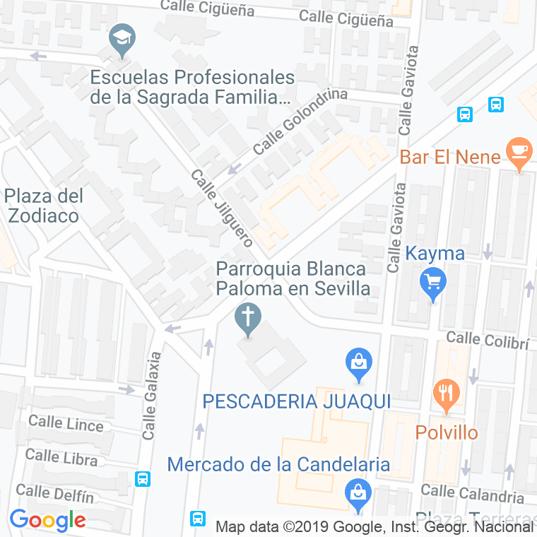 Código Postal calle Alondra en Sevilla