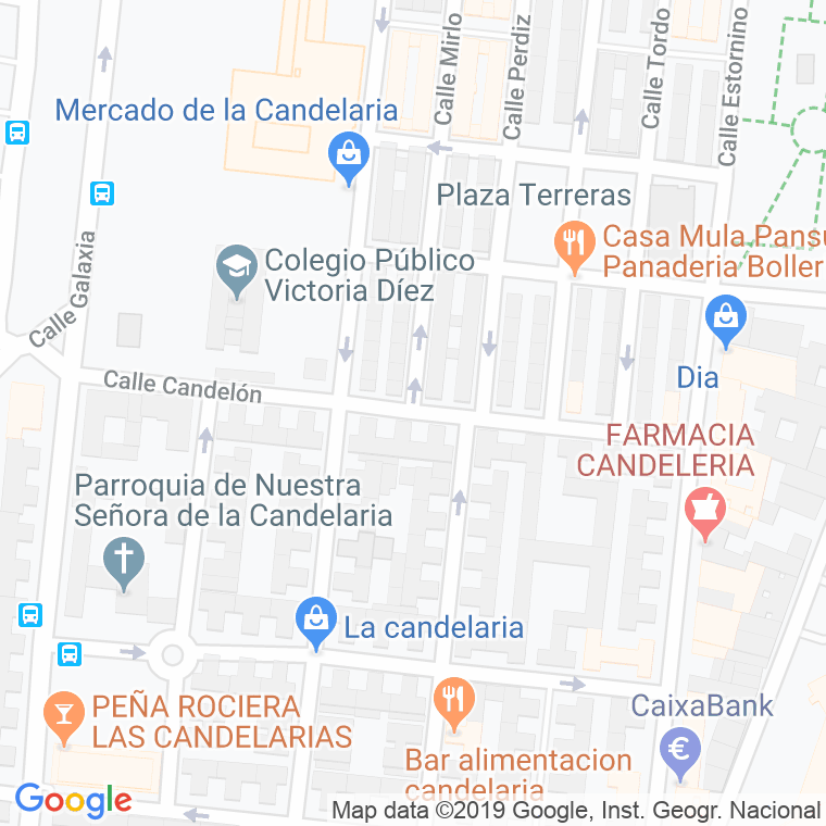 Código Postal calle Candelon en Sevilla