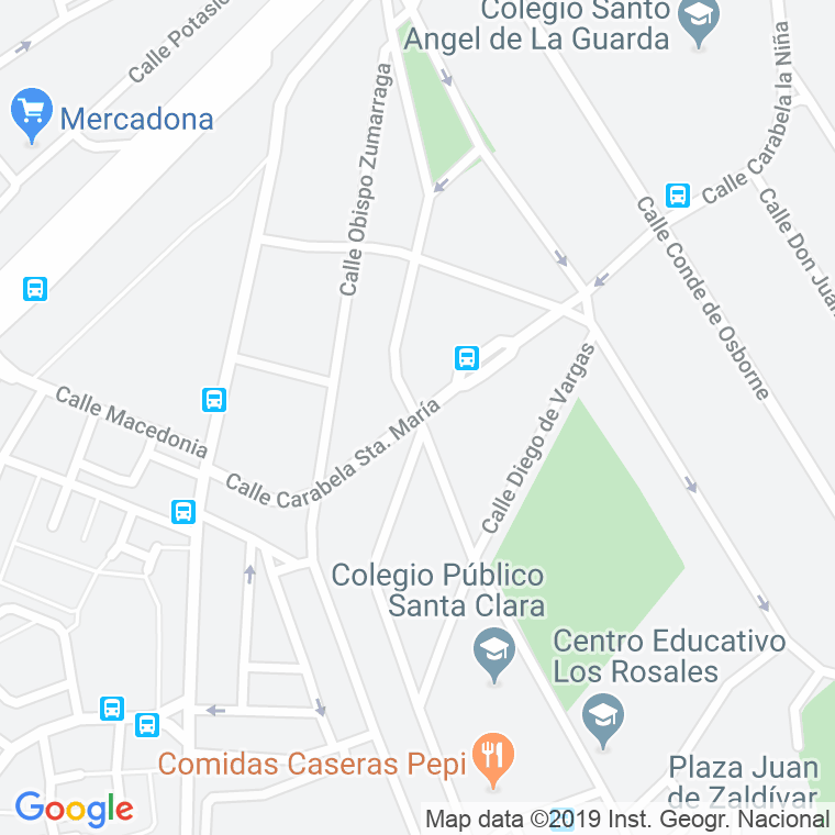 Código Postal calle Carabela La Santa Maria en Sevilla