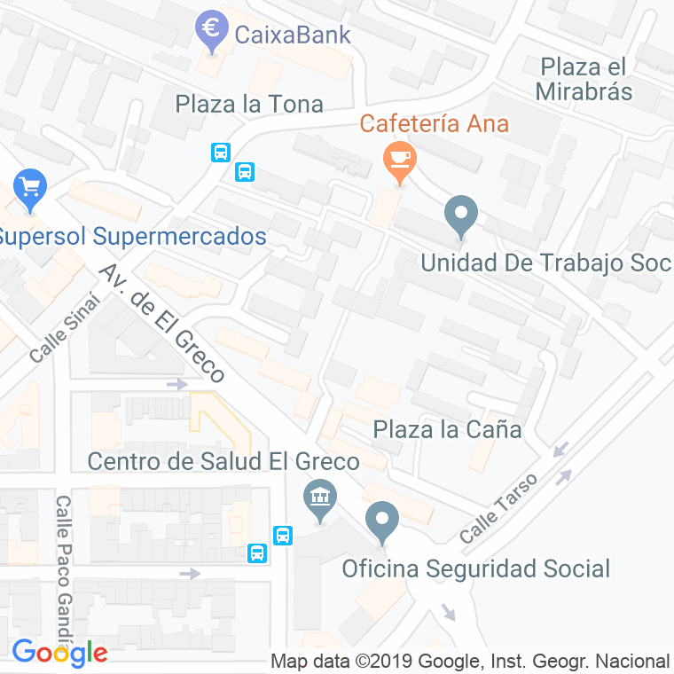 Código Postal calle Cartagenera en Sevilla