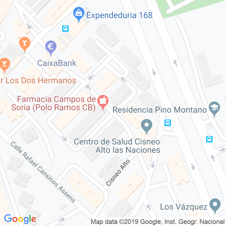 Código Postal calle Cisneo Alto en Sevilla