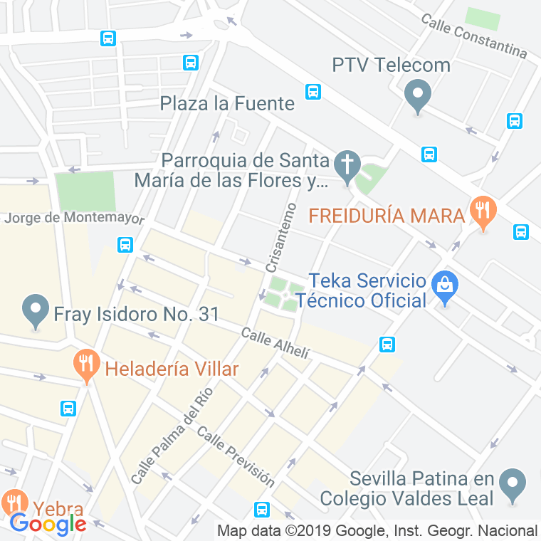 Código Postal calle Conde De Halcon, avenida en Sevilla