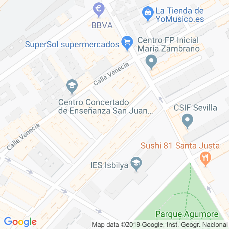 Código Postal calle Doctor Arruga en Sevilla