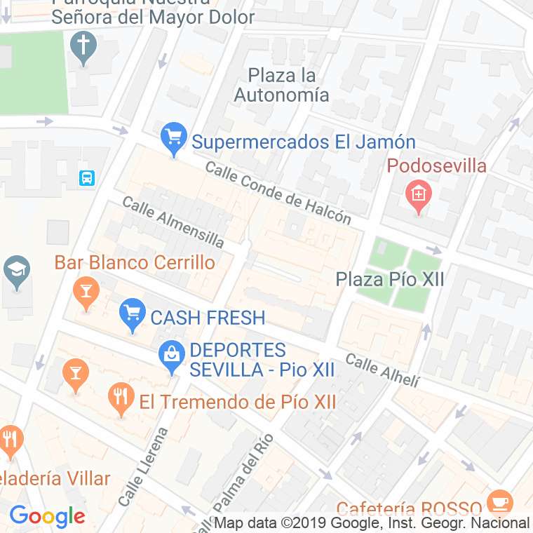 Código Postal calle Flor De Lis en Sevilla