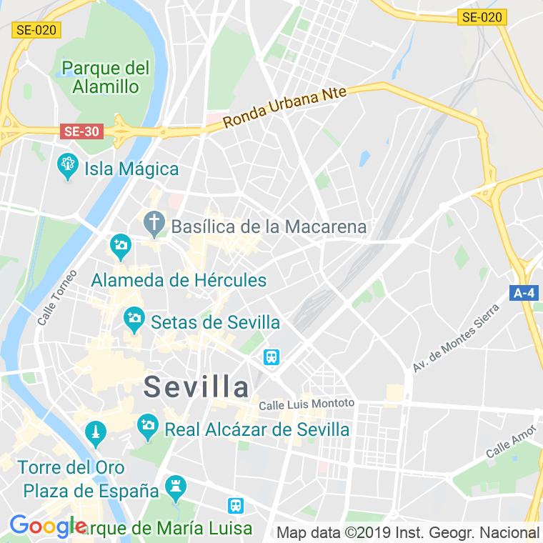 Código Postal calle Gerena en Sevilla