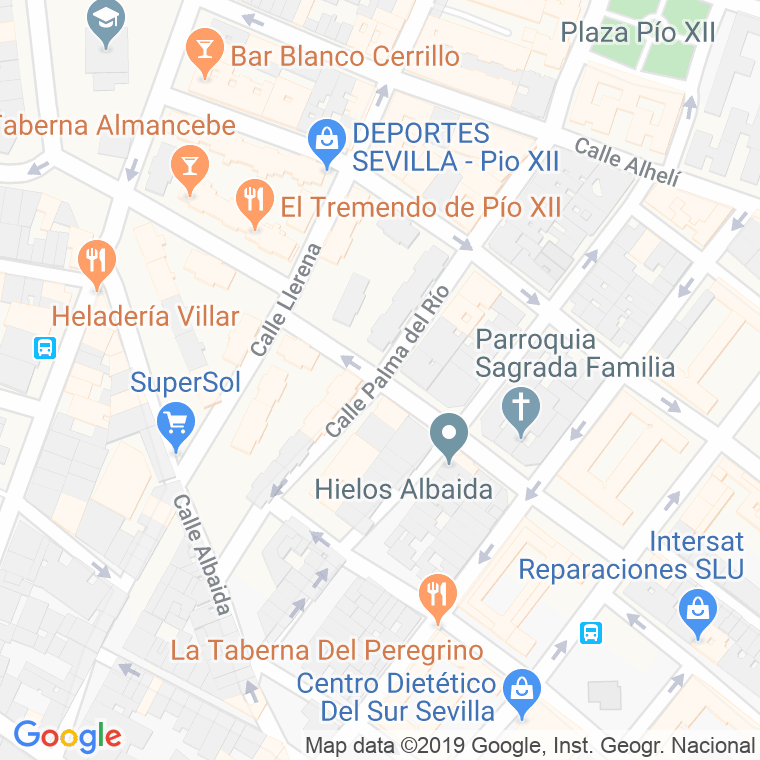 Código Postal calle Prevision en Sevilla