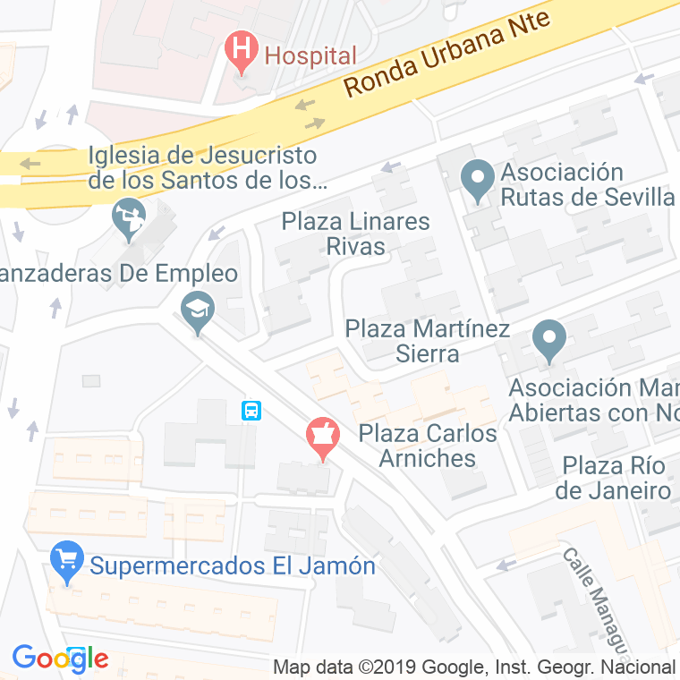 Código Postal calle Bermudez Plata en Sevilla