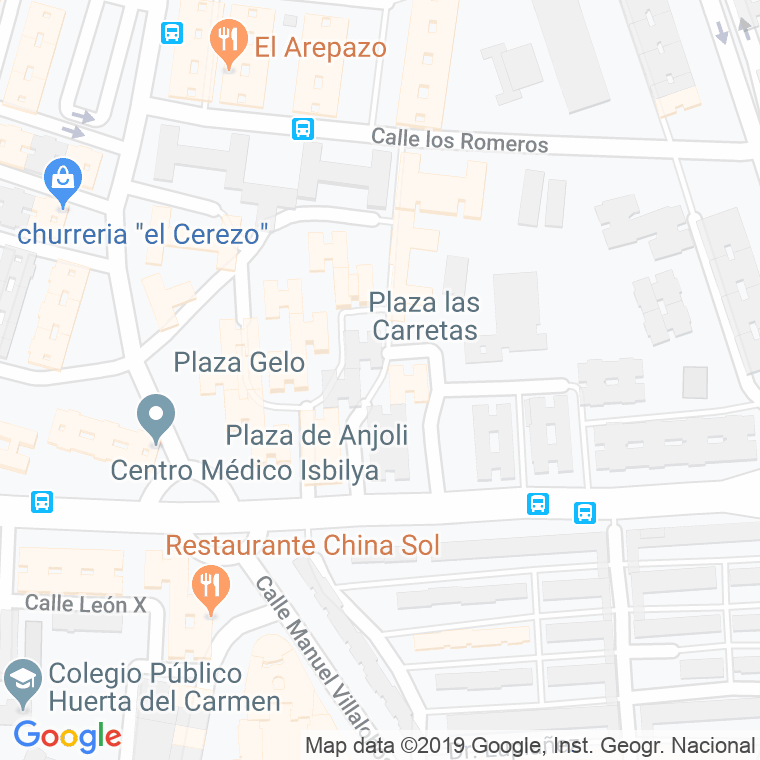 Código Postal calle Carreta, El en Sevilla