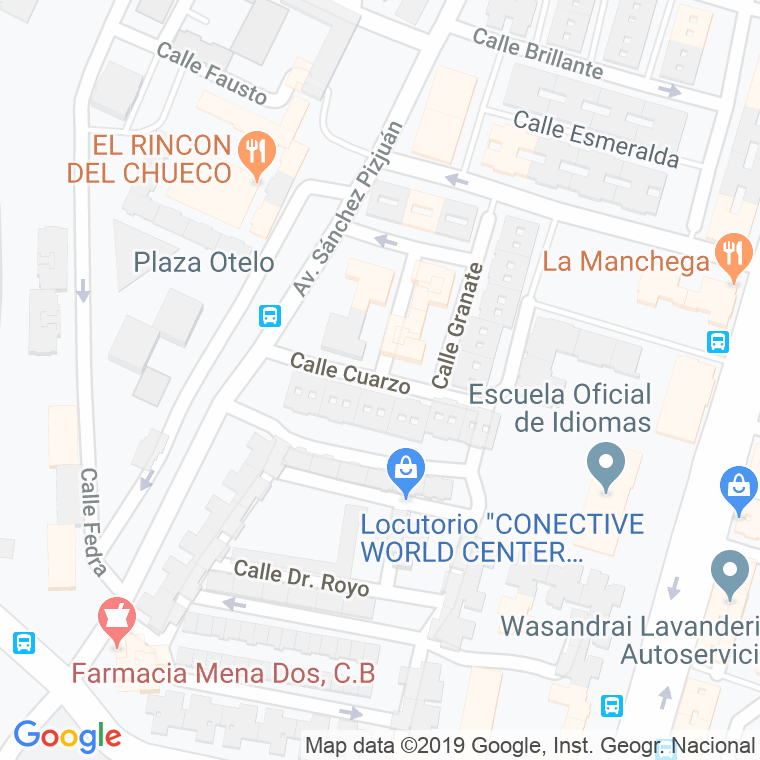 Código Postal calle Cuarzo en Sevilla