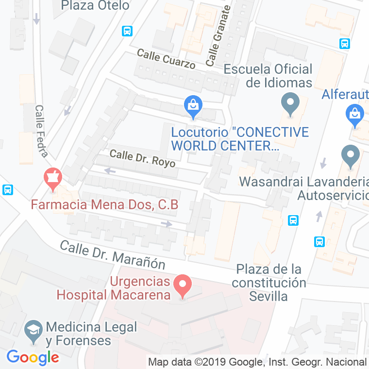 Código Postal calle Doctores Gonzalez Y Meneses en Sevilla