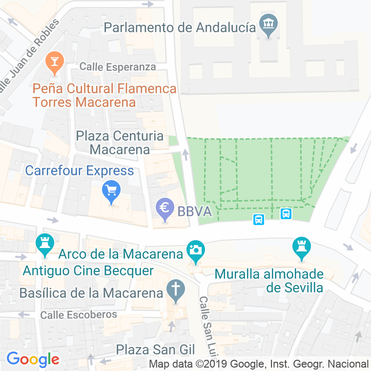 Código Postal calle Don Fadrique en Sevilla
