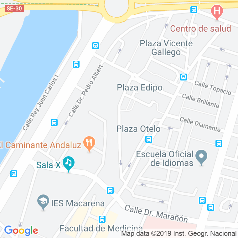 Código Postal calle Fedra en Sevilla