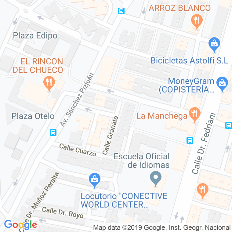 Código Postal calle Granate en Sevilla