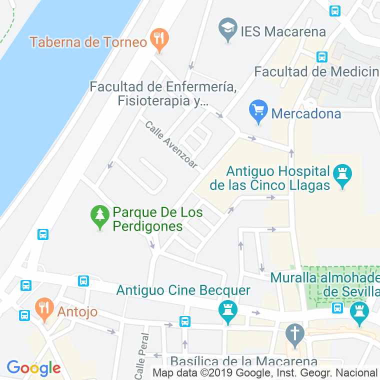 Código Postal calle Perafan De Ribera en Sevilla
