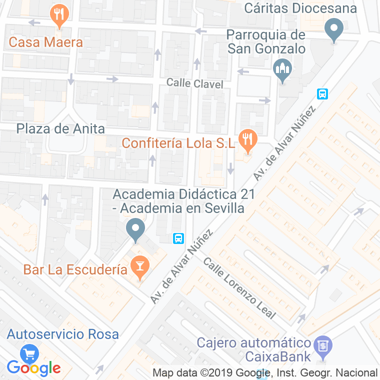 Código Postal calle Barbacana en Sevilla