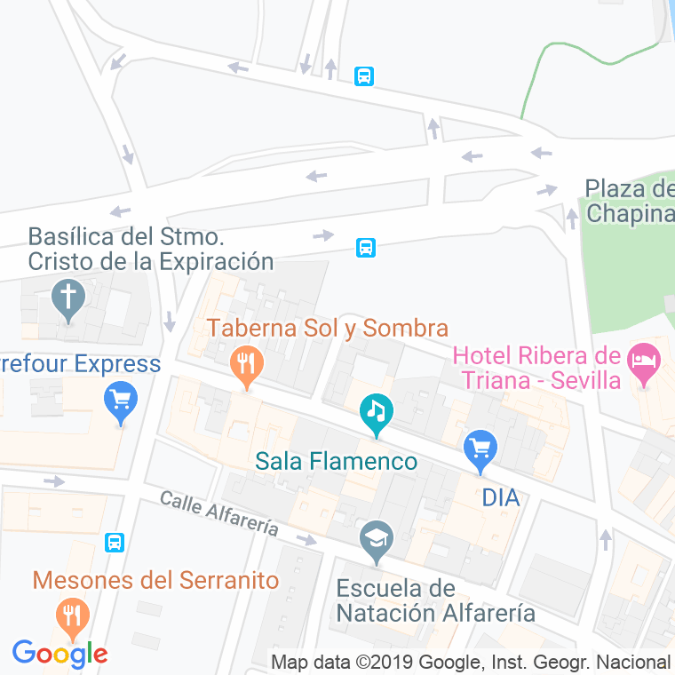 Código Postal calle Cecilio De Triana en Sevilla