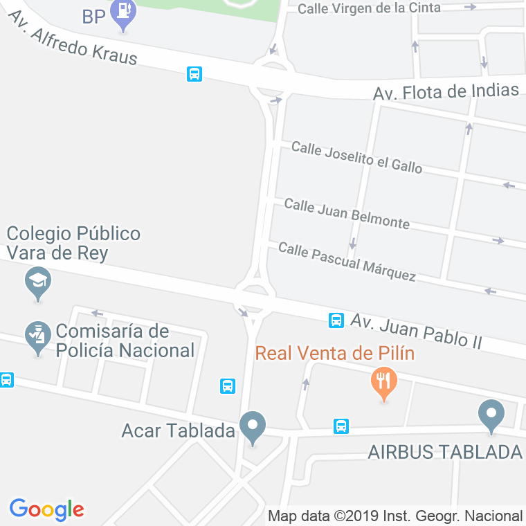 Código Postal calle Alfonso De Orleans Y Borbon en Sevilla